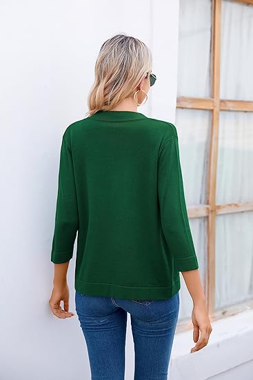 Women's knitted front cropped cardigan